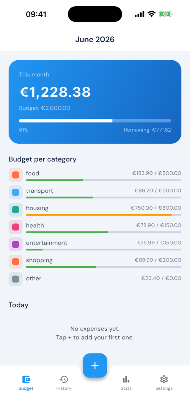 BudgetBrief screenshot