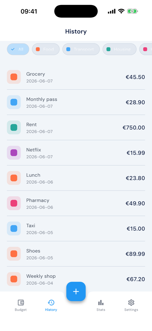 BudgetBrief screenshot