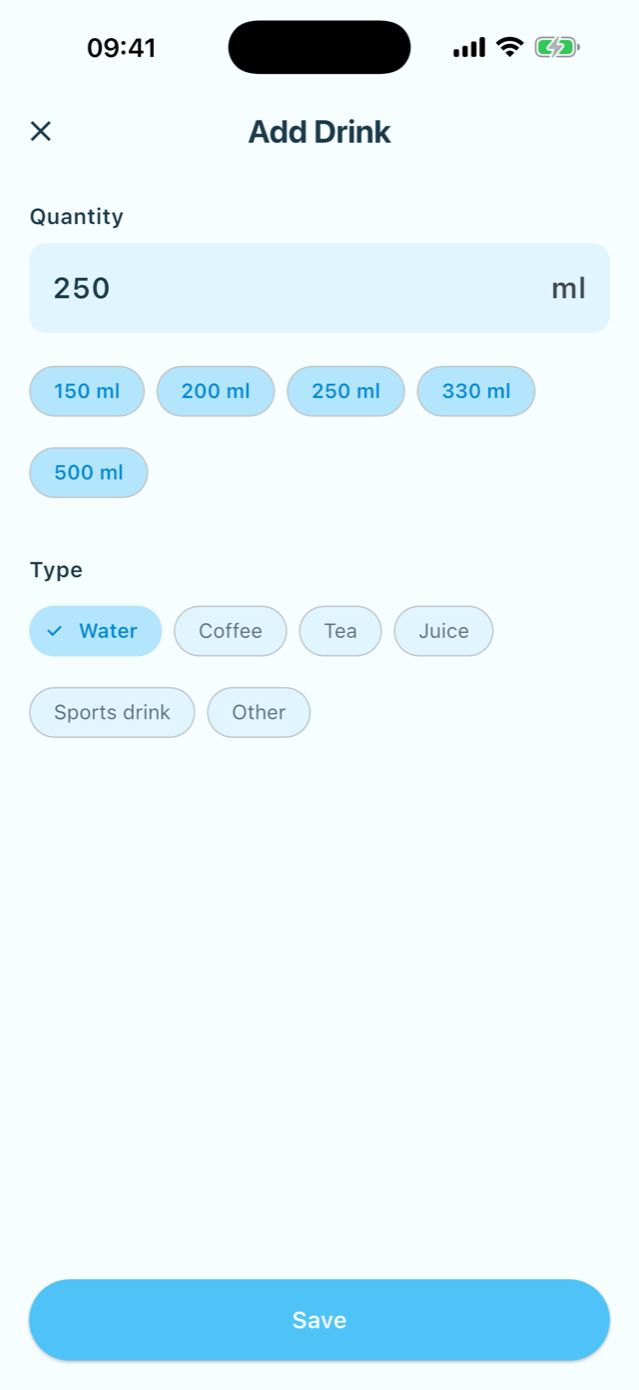 HydroMe screenshot
