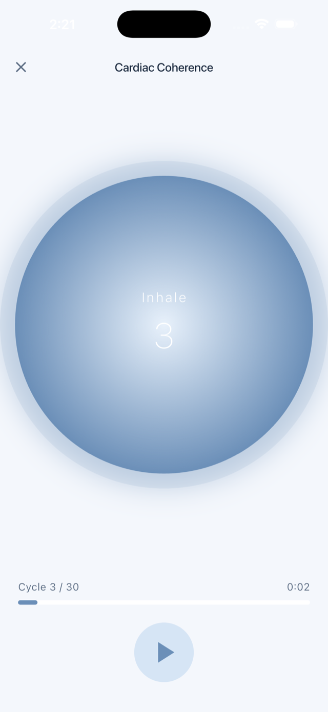 Inhale screenshot