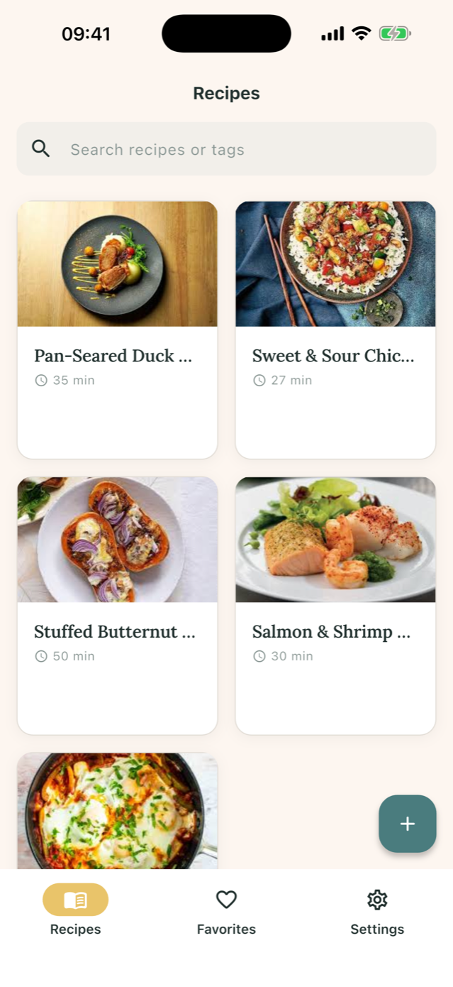MyFoodBook screenshot