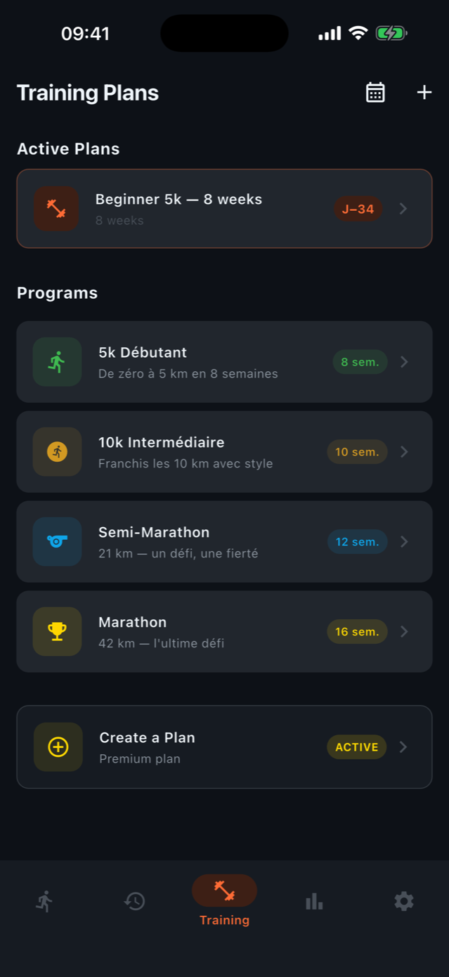 RunFree screenshot