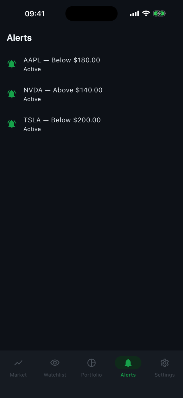 StockWatch screenshot