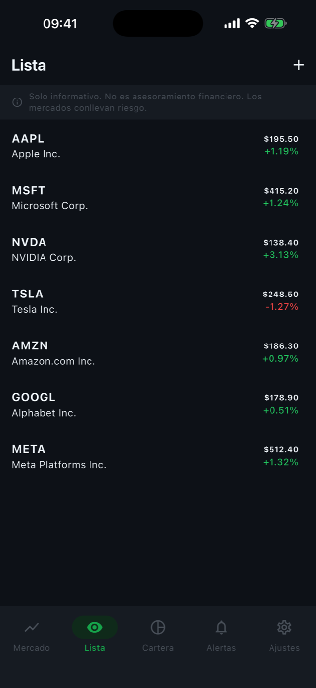 StockWatch screenshot